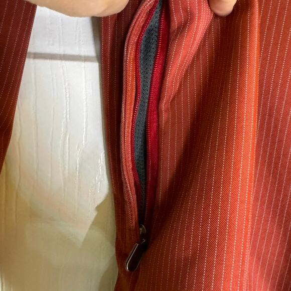 Bonfire Red Stripe Softshell Snowboard Jacket Women M Hooded Classic Fit - Picture 8 of 16